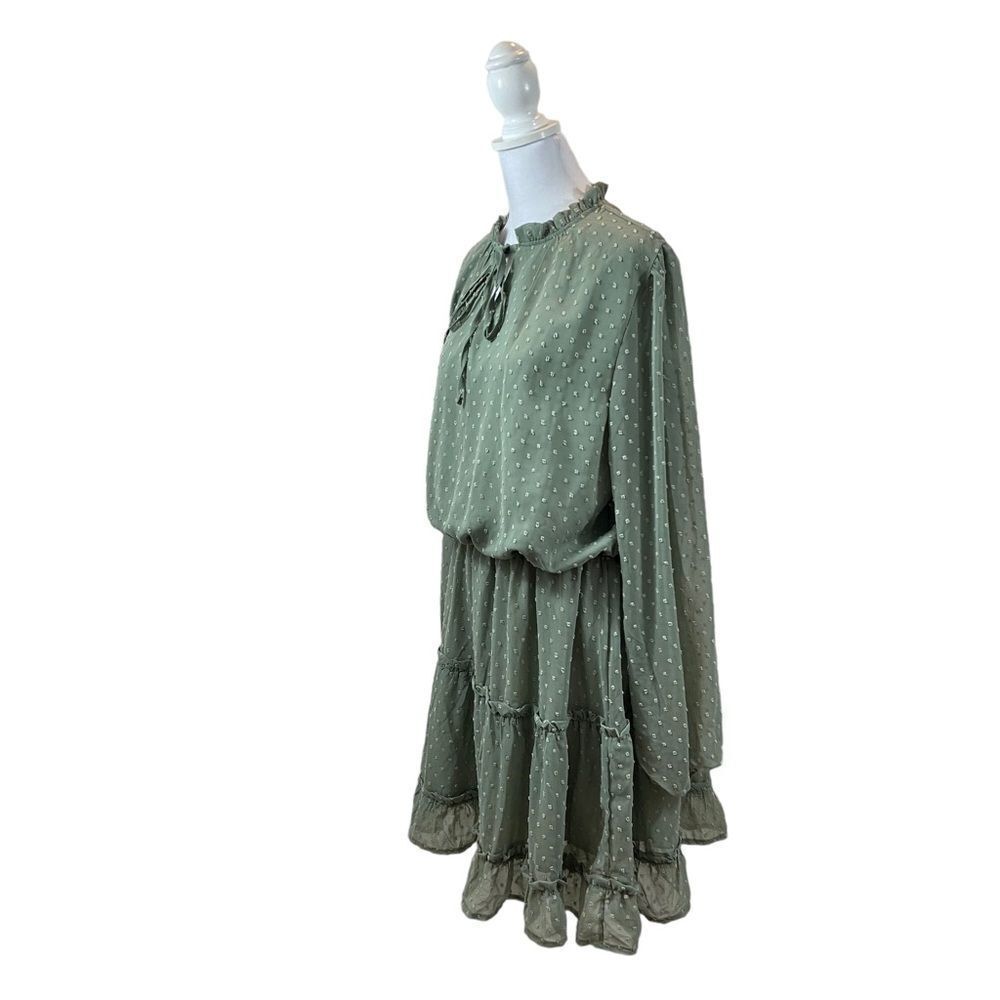Brand new with Tags BTFBM Sage Green Long Sleeve Dress Size XL